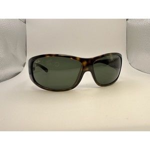 Ray-Ban Tortoise Shell Sunglasses with Green Lenses
